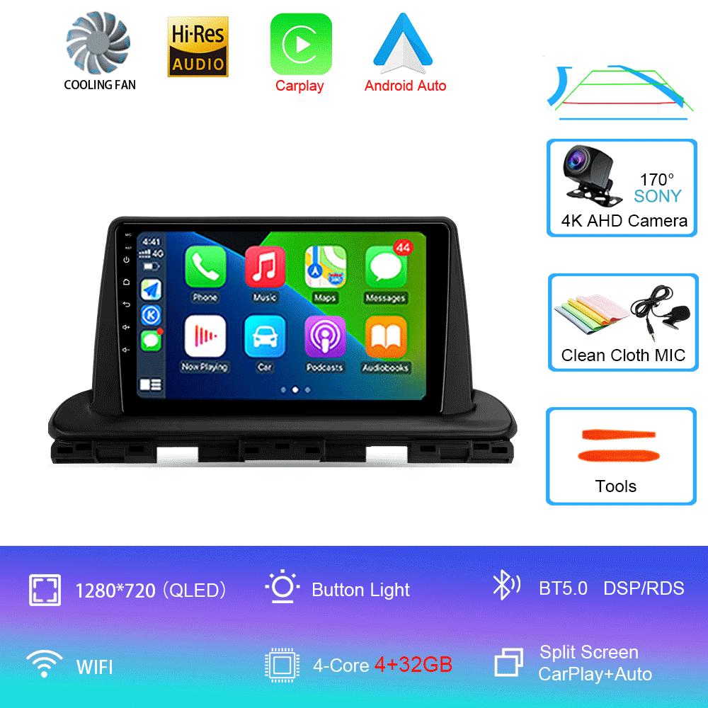 

Автомобильное радио Android 14 Carplay Auto для Kia Cerato 4 IV 2018 2019 2020 2021 Мультимедийный видеоплеер GPS-навигация DSP стерео WIFI