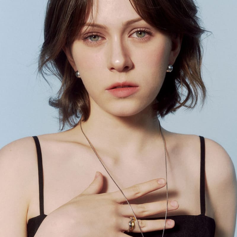 JUDY AND PAUL Mond All-Silver Volume Hoop Earrings