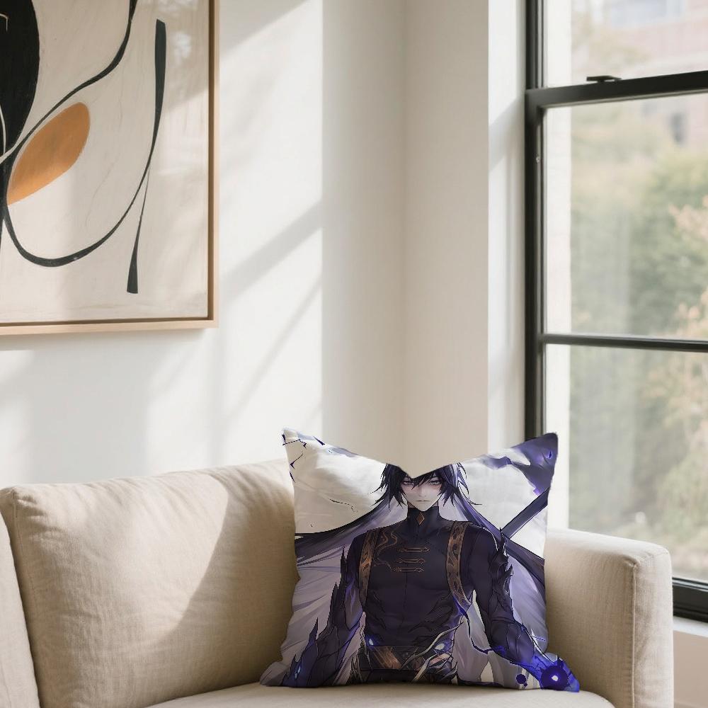 Game D-Duet Night Abyss cushion cover For Sofa Car Office Cafe Soft And Comfortable Double-Sided Printing Pillow Cover