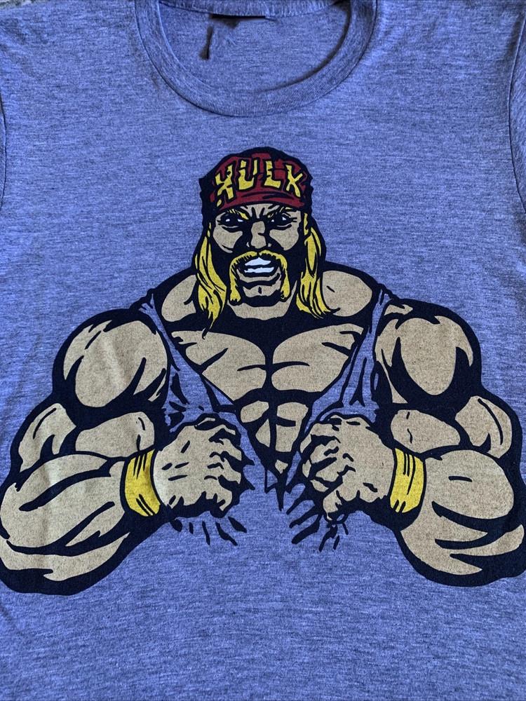 Hulk Hogan HULKAMANIA 1953-2025 Gray Cotton T Shirt  Unisex T-Shirt M