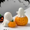 Halloween Pumpkin Ghost Silicone Mold Diy Pumpkin Aroma Candle Plaster Decoration Mould Halloween Ghost Candle Making Supplies