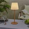 Wirelessly Rechargeable Wood Effect Led Table Lamp