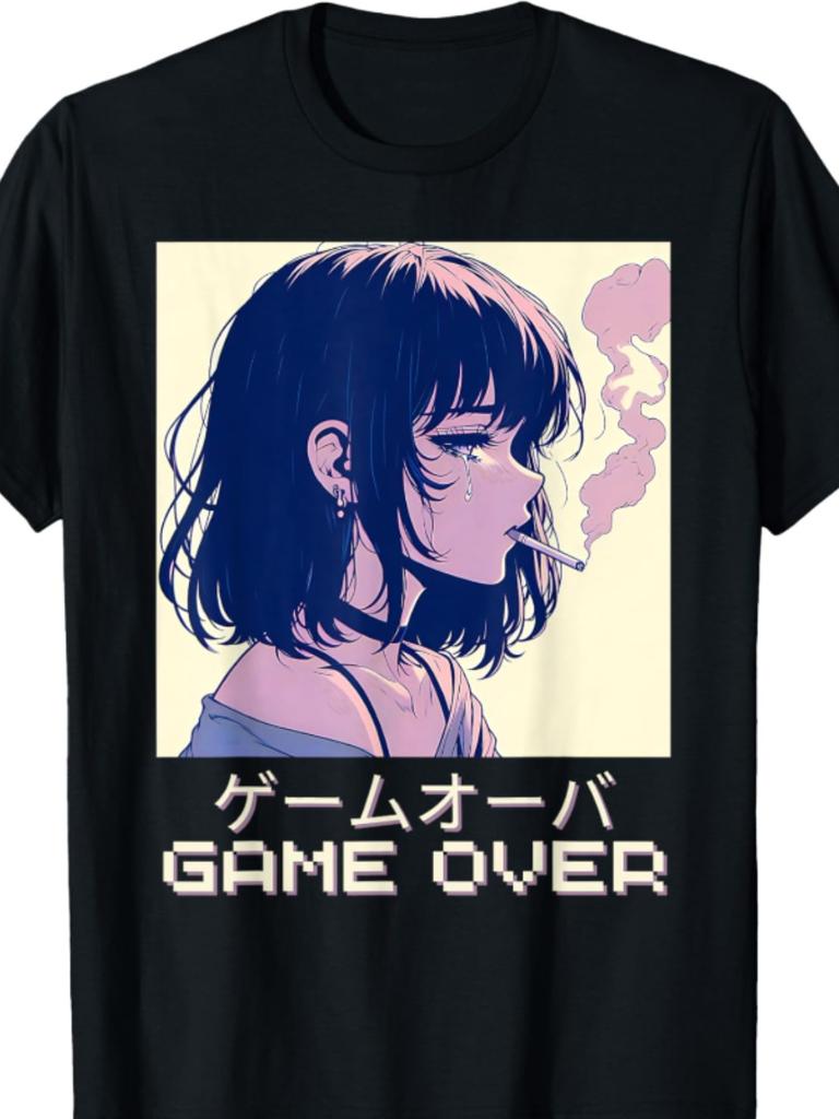 EWH 90S Retro Vaporwave Anime Comic T-Shirt | Japanese Harajuku Style
