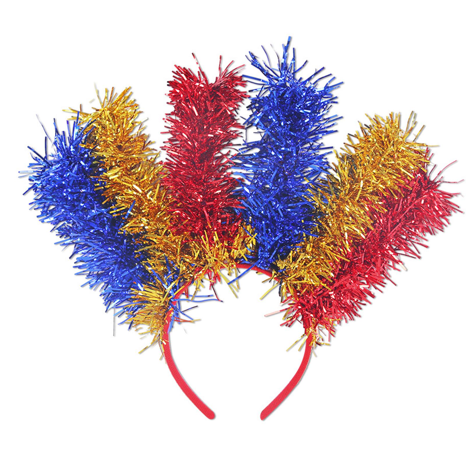 

Женские карнавальные украшения на голову, преувеличенные цветные повязки для волос, карнавальная вечеринка, макияж, маскарадный костюм, повязки на голову One Size синий