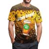 Men's Crew-neck Casual Printed Short-sleeved T-shirt Top