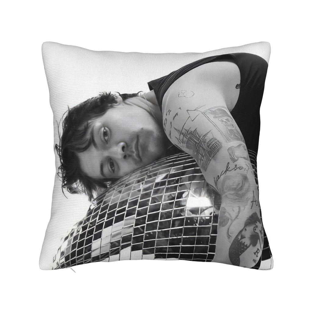 Kiss All The Time Disco Pillowcase Polyester Cushion Cover Gift Harrys Music Styles Pillow Case Cover Home Zippered cm