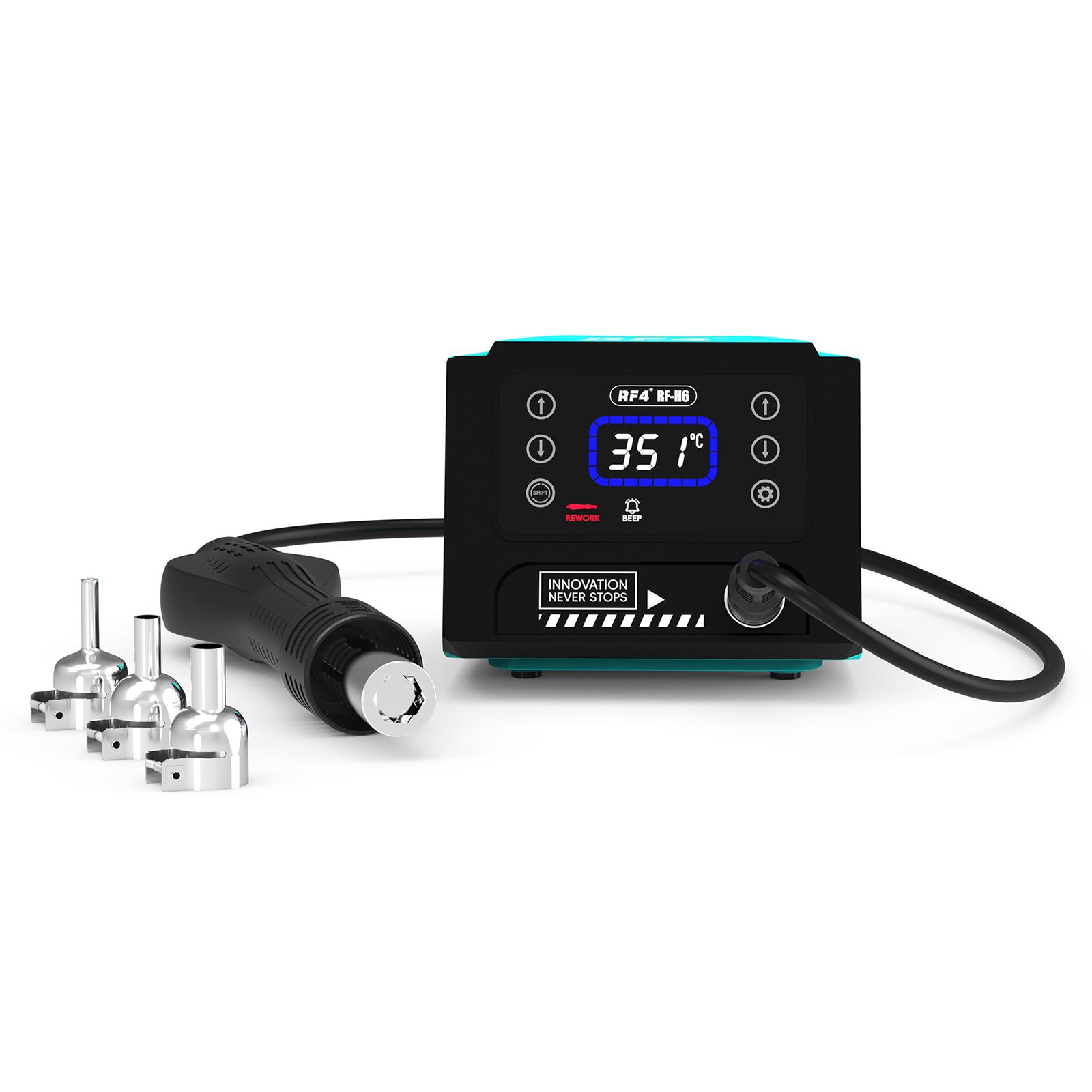 

RF4 RF-H6 600W Hot Air Rework Station 220V Digital Display Heat Gun for Electronics Repairing,EU Plug Type A