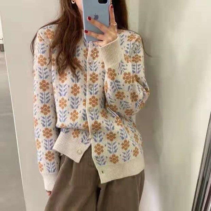 vintage flower cardigan