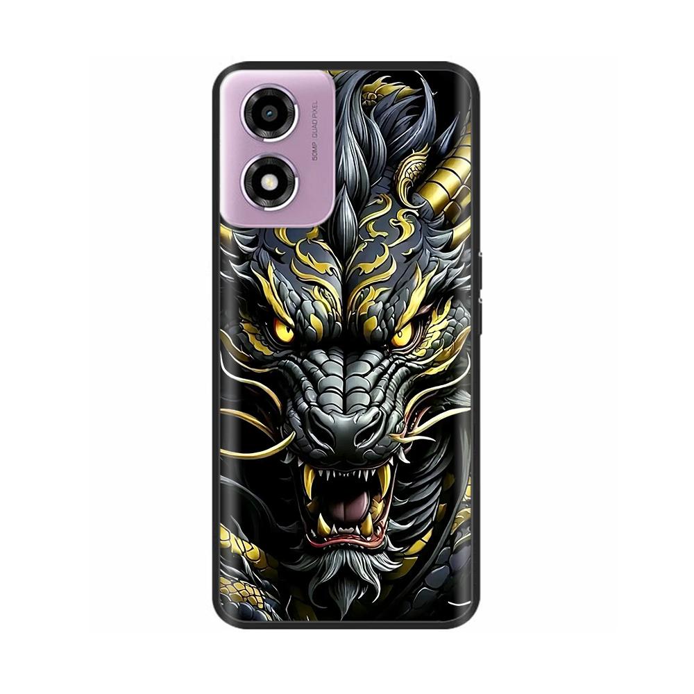 Phone Case For Motorola Moto E14 Case Soft TPU Painted Back Cover For Motorola E14 E 14 MotoE14 Full Protective Phone Shell Capa