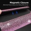Rhinestone Car Eyeglasses Holder Luxury Sunglasses Storage Box Sun Visor Glasses Case  Vehicle