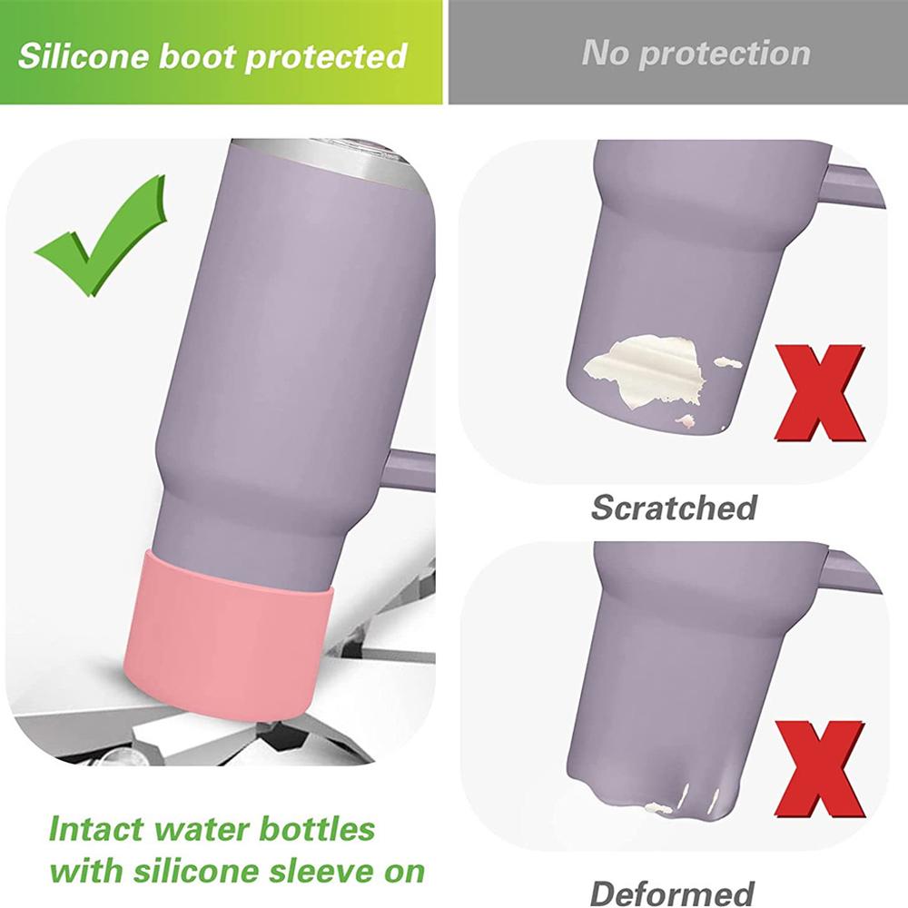 Silicone Cup Bottom for large 40oz Adventure Coffee Tumbler Ice Flow Flip 30 oz 20oz Bottle Bottom Sleeve Cover AntiSlip