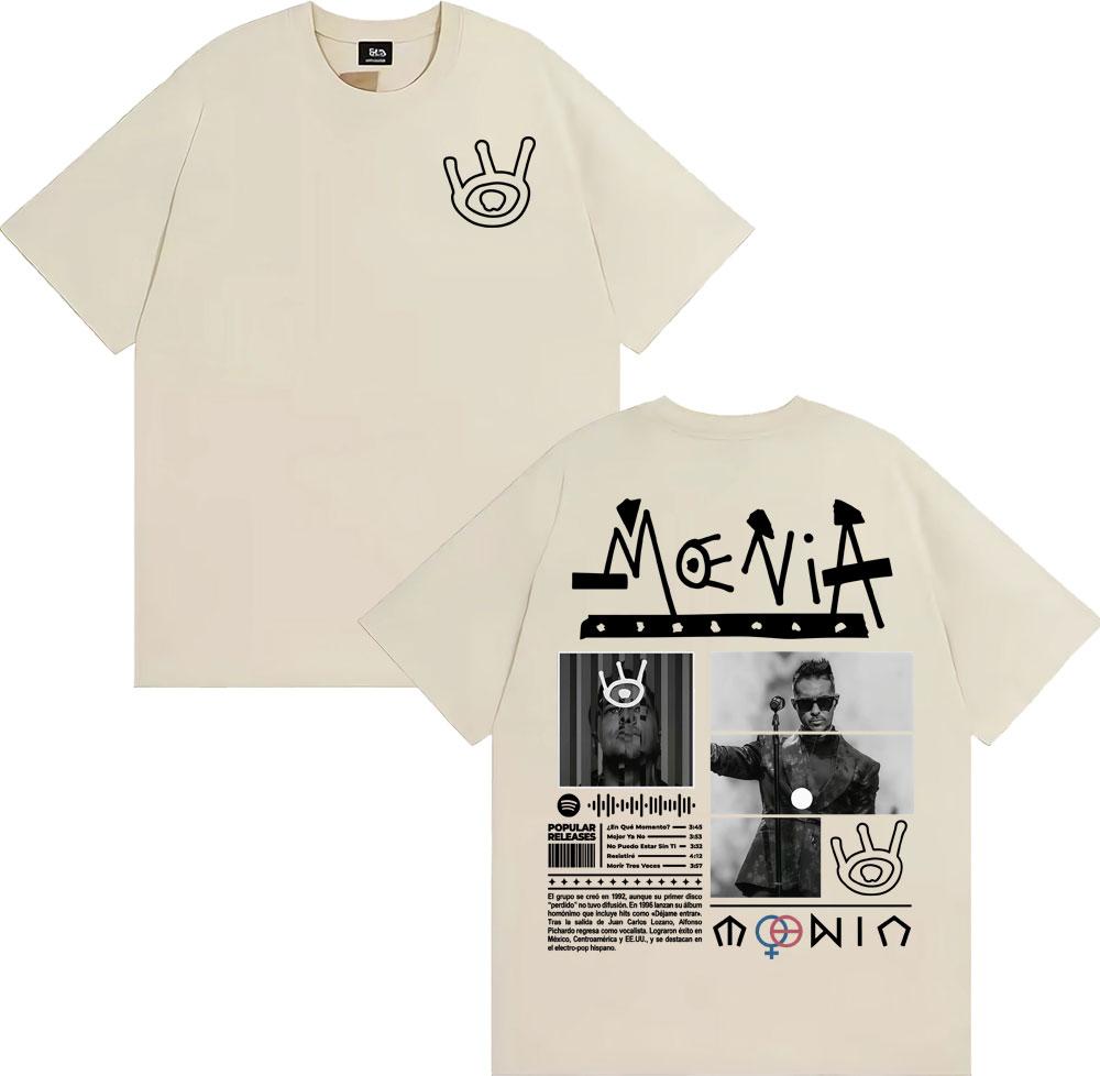 Moenia Esyamos Bien Tour 2025 Cover T-shirts Men's Women Harajuku Punk Hip Hop Style T Shirt Cotton Casual Short Sleeve T-shirts