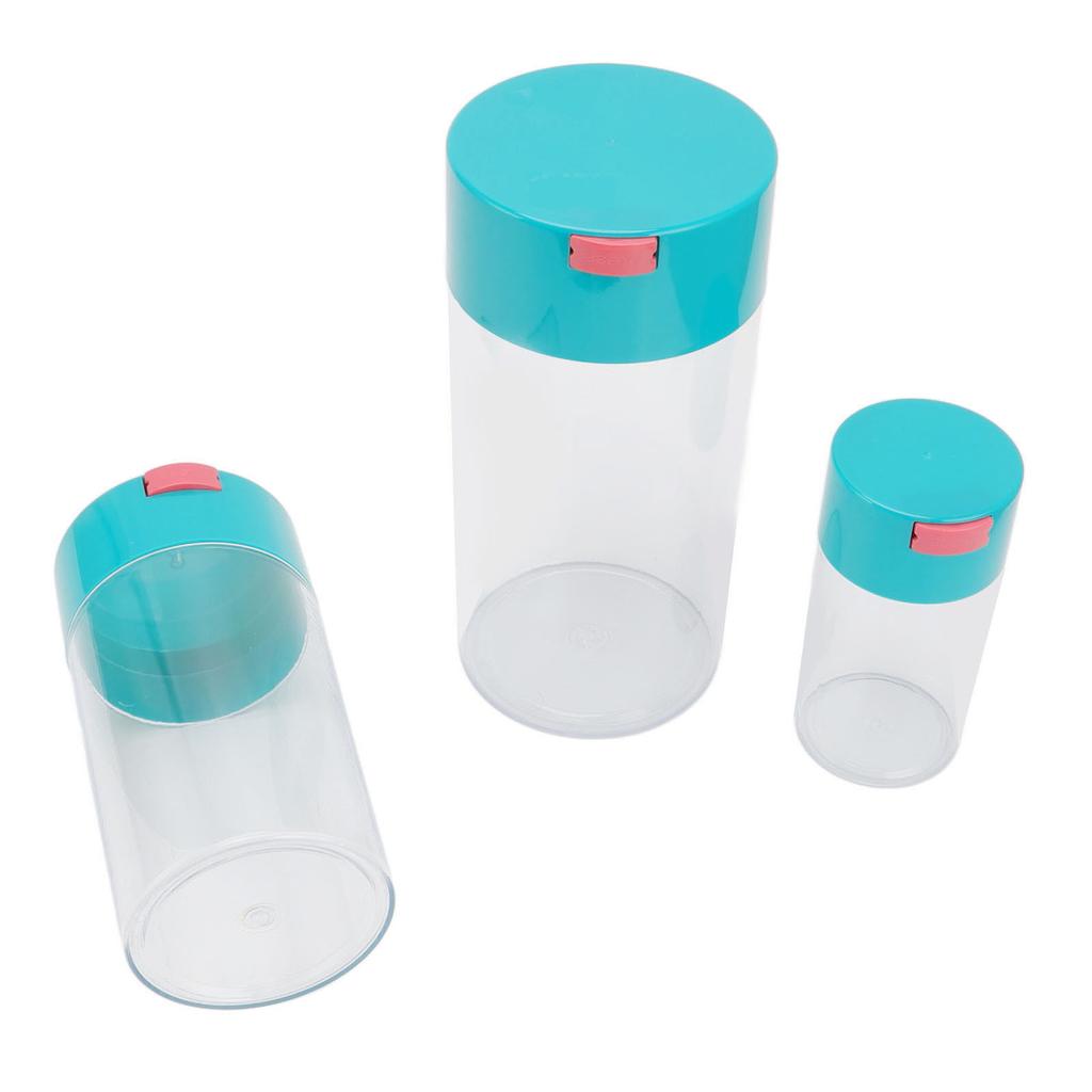 Vzduchotěsná sada sklenic Průhledné 2100ml 1100ml 400ml Plastové vakuové skladovací dózy na sušené ovoce kávu