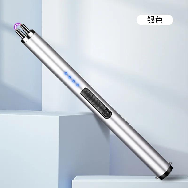 Outdoor Portable Pulse Ignition Gun, Gas Stove Candle BBQ Cooking Kitchen Double Arc Lighter, USB Electronic Lighter