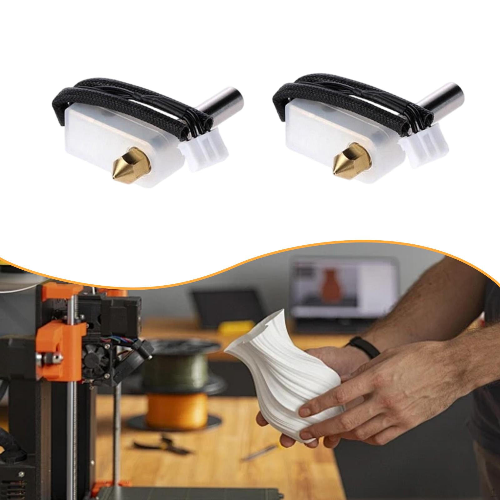 

2x Extruder Hotend Kit 3D Printer End Heat Resistance Replacement Part for 2.0 Brass