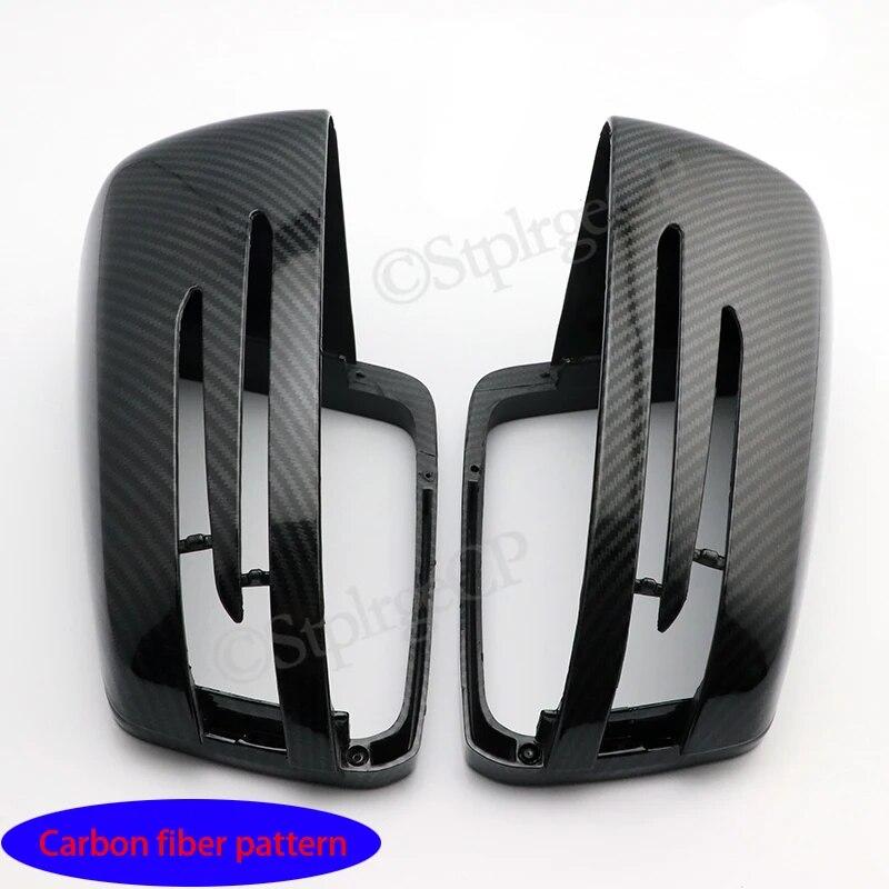 För Mercedes Benz A B C E S CLA GLA GLK Klass W176 W246 W204 W212 W221 C177 X204 X156 Kolfiber Bil Sidobackspegelkåpa