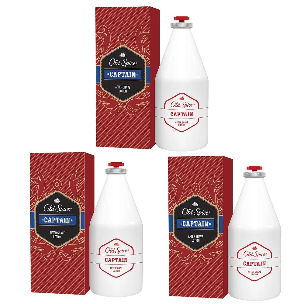 Old Spice Captain Italy Men s Aftershave Skin Lotion 100ml x 3