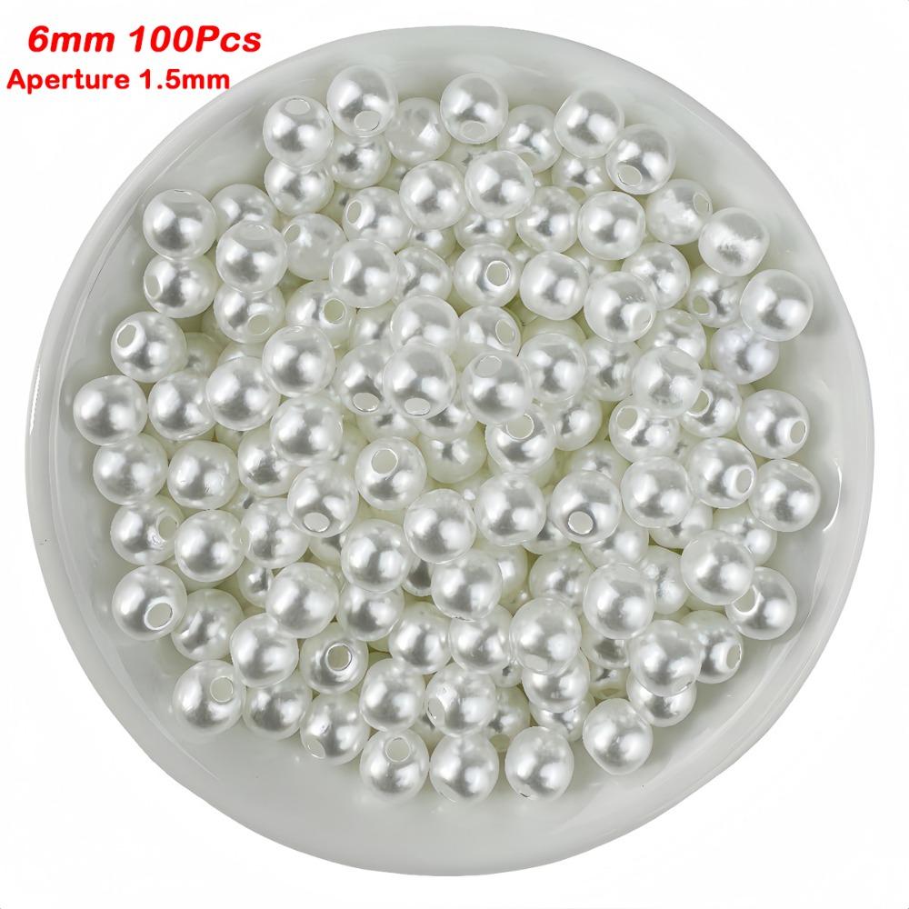 20-300Pcs 3-14mm ABS Pearl Beads High Gloss Craft Pearl Beads  Phone Case Decoration