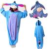 Disney Pyjama Grenouillère Cartoon Âne Unisexe, Pyjama Grenouillère d'Hiver Cool, Costume d'Halloween, Costume de Jeu de Rôle de Haute Qualité.
