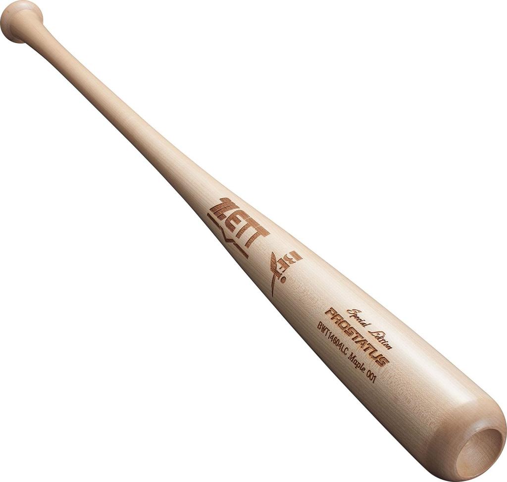 ZETT Prostatus SE Hardball Baseball Wooden American Hard 880g Natural Made in BWT14604LC Bat, (North Maple), 84cm, average, (1200TG), Japan,