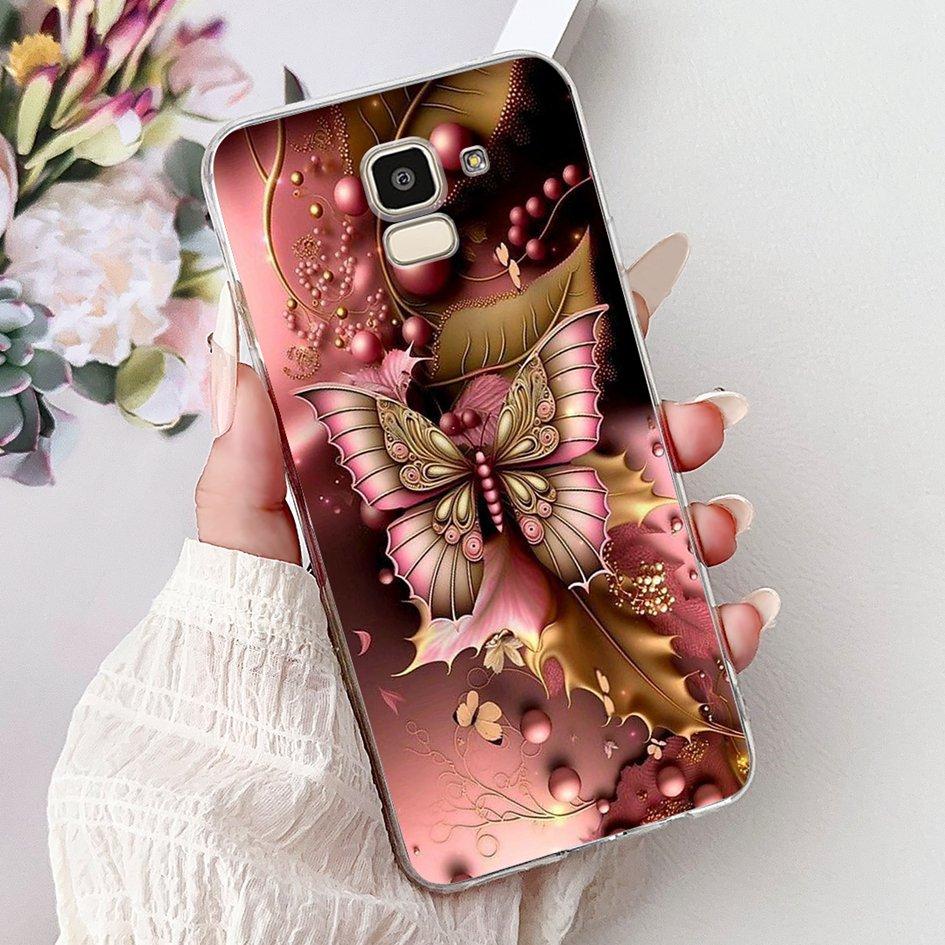 For Samsung Galaxy J6 2018 J600 SM-J600F Case Luxury Marble Dragon Soft Clear Silicone Phone Cover For Samsung J6 Plus J610 Capa