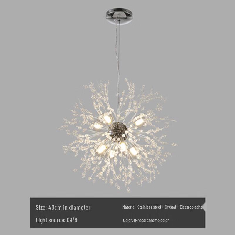 UOSU Nordic Crystal Dandelion Gold Pendant Light
