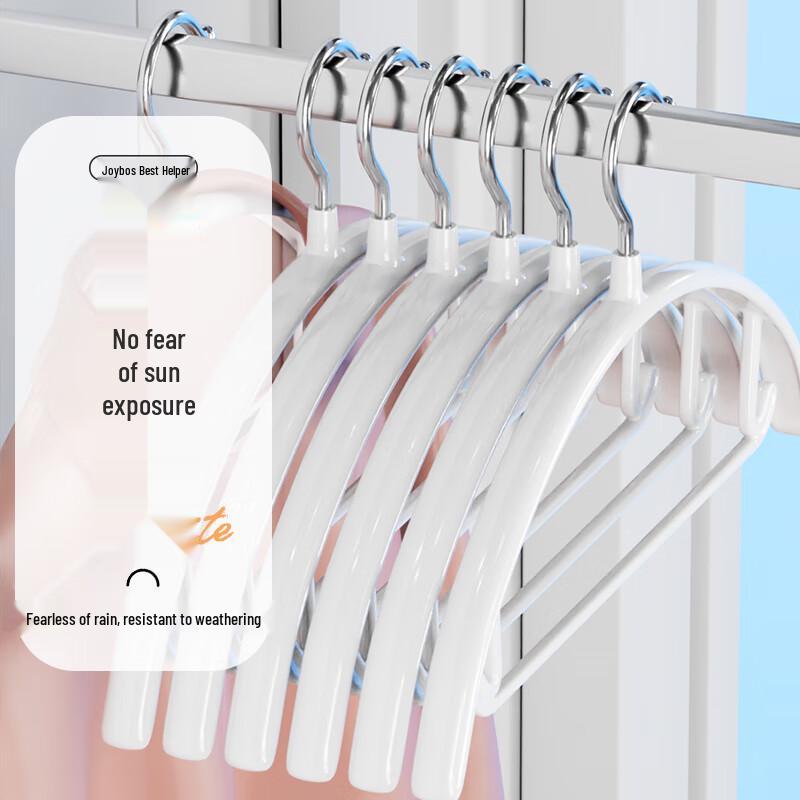 Jiabangshou Non-slip Dipped Clothes Hangers, 5-Pack