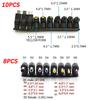 8/10pcs DC Power Converter Plug Female Connector 5.5MM*2.1MM Elbow Plug Converter 5.5MM*1.7MM Micro USB Socket Adapter