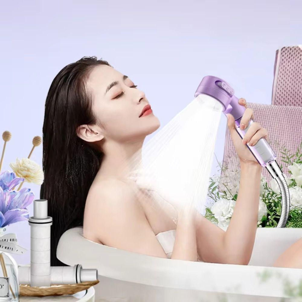 Detachable Shower Sprayer 3 Modes Sprinkler Sprayer Portable Filtered Shower Head Travel