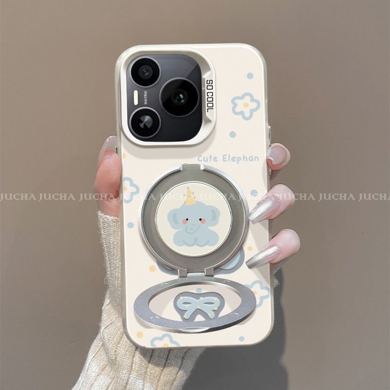 Applicable To Glory Power Mobile Phone Case Bracket Back Paste Honorpower Cartoon High Value Niche Cute Elephant