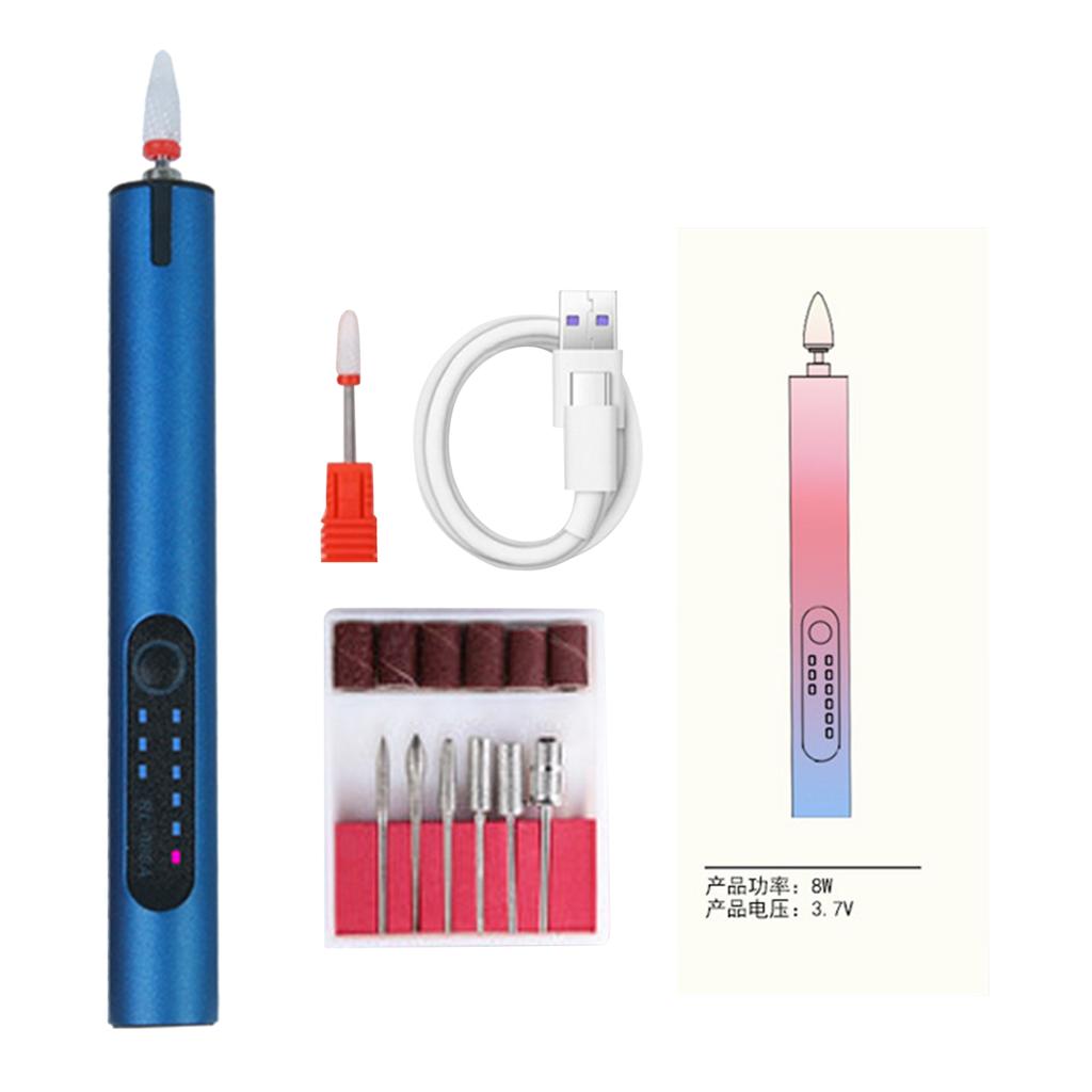 Electric Nail Grinding Machine Portable Rechargeable Nail Polishing Machine for Electric Nail File