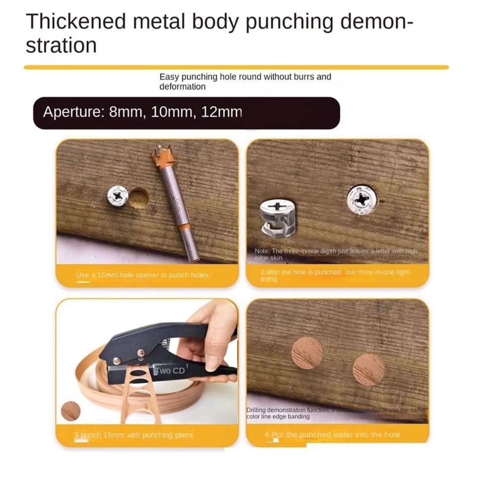 Punching Hole Circle Hole Puncher 8-15mm Eyelet Puncher Portable Hole Punch Plier