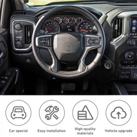 10X Dash Console AC Radio Switch Control Knob Trim Ring For Chevy Silverado 19+