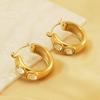 18K Gold-Plated Zircon Earrings: Elegant, Fashionable, and Versatile