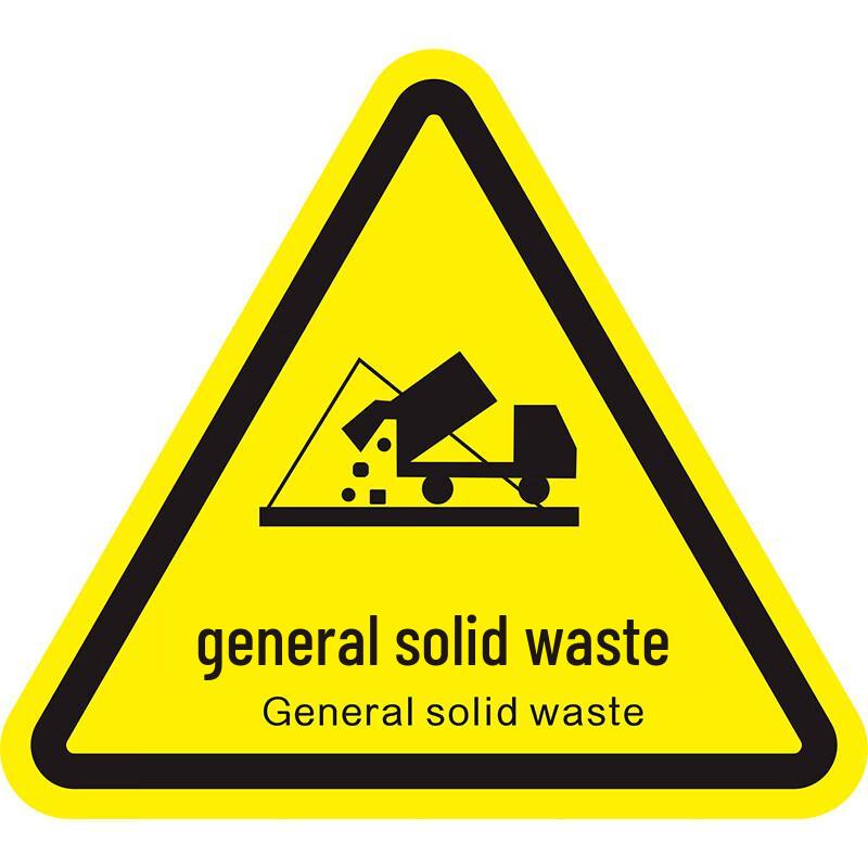 Triangular Waste Classification Safety Signs