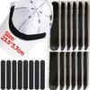 100pcs Soft Disposable Hat Sweat Pad Adjustable Absorbent Hat Liner for Baseball Caps Shirts Collar Protector Hiking Accessories