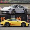 Car Door Side Stripes For-Porsche 911 997 Exterior Accessories Racing Flag Graphics Sticker Auto Body Decor Vinyl Decals