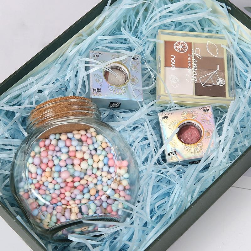 50G Colorful Lafite Grass Shredded Crinkle Paper Raffia Diy Gift Boxes Filler Birthday Wedding Gift Box Wrapping Packing Filling