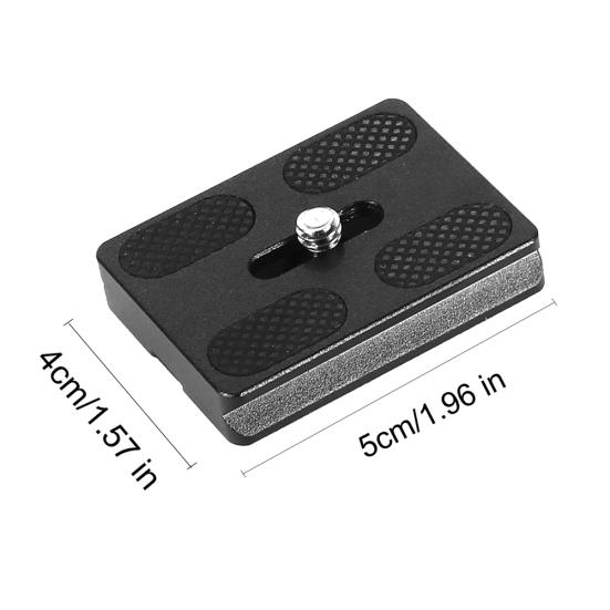PU50 Quick Release Plate for Arca Swiss Benro Monopod Tripod Ball Head Camera