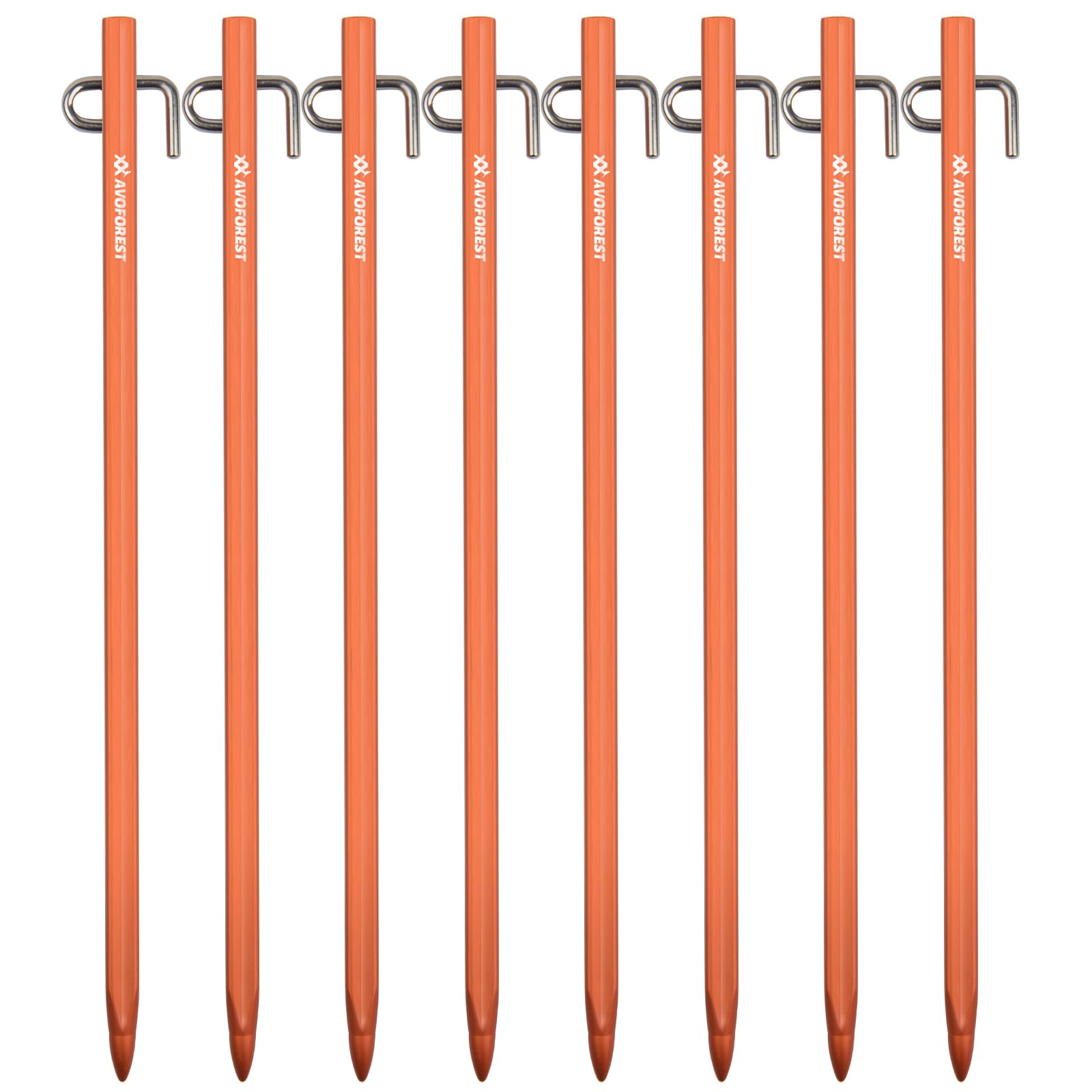 

AVOFOREST forged aluminum set of integrally molded stainless steel tent high for rocky sandy hard lawn 8 [Industry s first] pegs, pegs, 20cm/30cm, 4/8