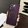 Case for OPPO Reno14 F 5G Skin-Feel Matte Magnetic Casing 4-Corner Airbag Shockproof Bumper Cover