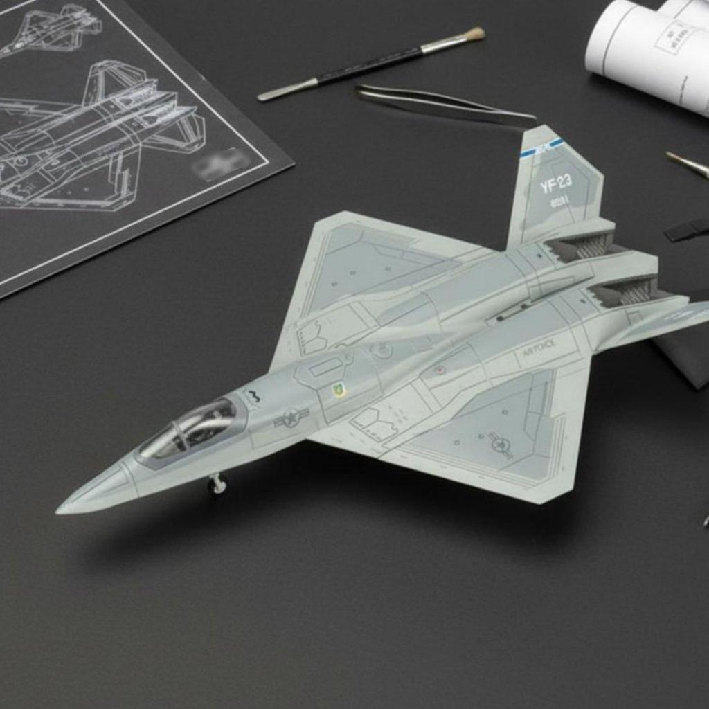 YF-23 Model Plane Glue-No-Glue Fighter Pre-Painted for Playtime
