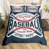 3D Printed Baseball Game Bedding Set Ball Sports Theme Duvet Cover Double Twin Full Queen King Adult Kids Bedclothes Quilt Cover