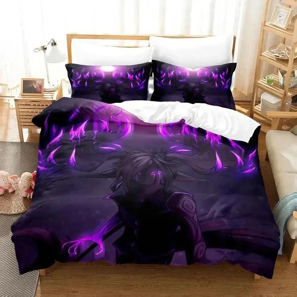 3D Print Anime Ranboo Printed Bed Set Duvet Cover Pillowcase Bedding Set Bed Linen Sheet Quilt Cover Full Queen King Size