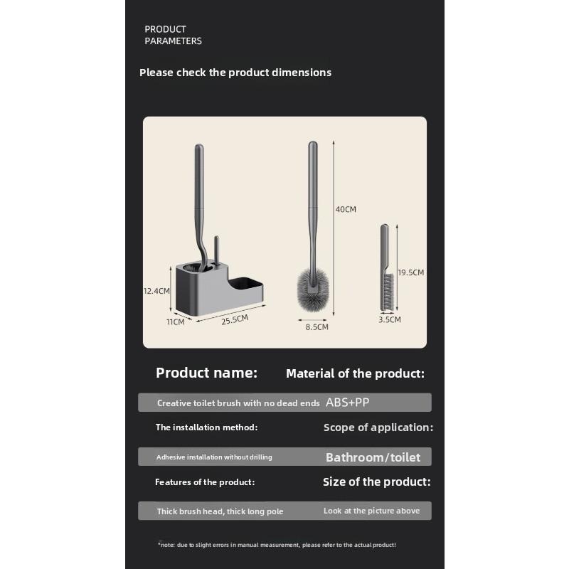 Wall-mounted Toilet Brush Household No Dead Angle Bathroom Brush 2025 New Bathroom Toilet Cleaning Small Brush