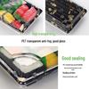 Disposable Transparent Plastic Sushi & Dumpling Takeaway Boxes, 400 Pcs