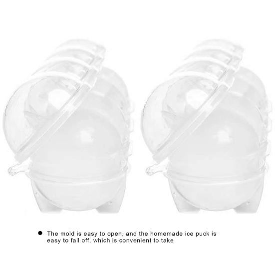 Ice Grid Mold Multi-functional 4 Cavity Silicone PP Creative Ice Cubes Tray for Bar