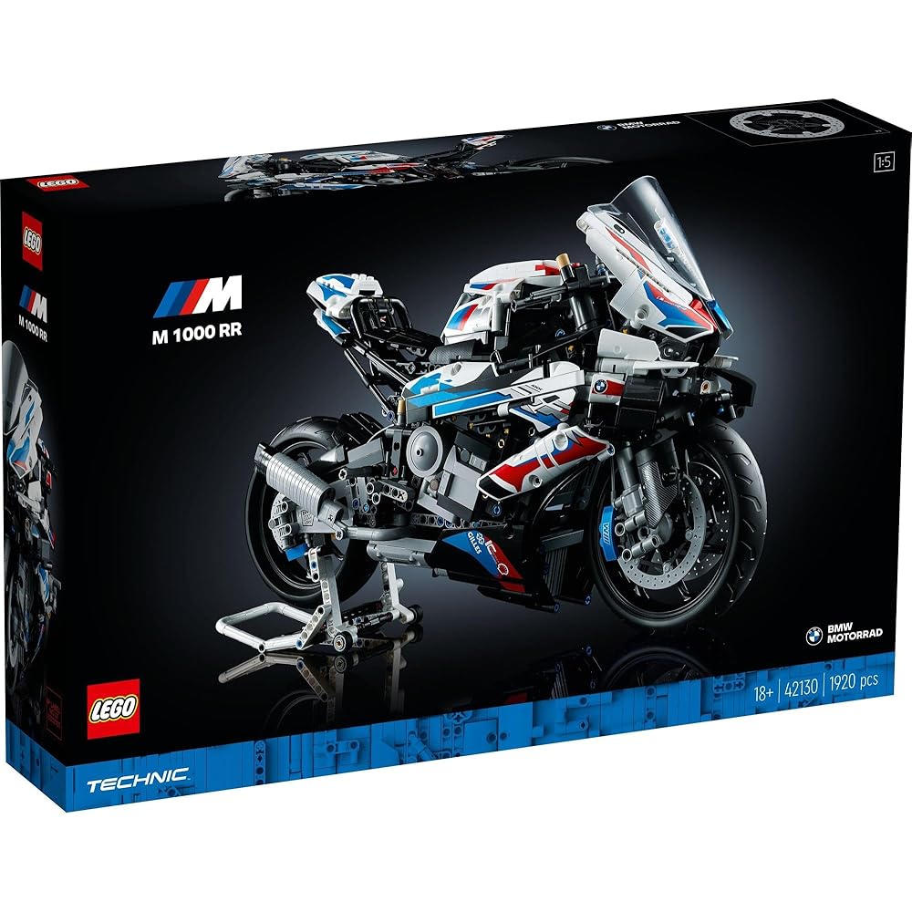 LEGO Technic BMW M1000 RR Toy Building Set 42130 for Kids and Adults Vehicle Model