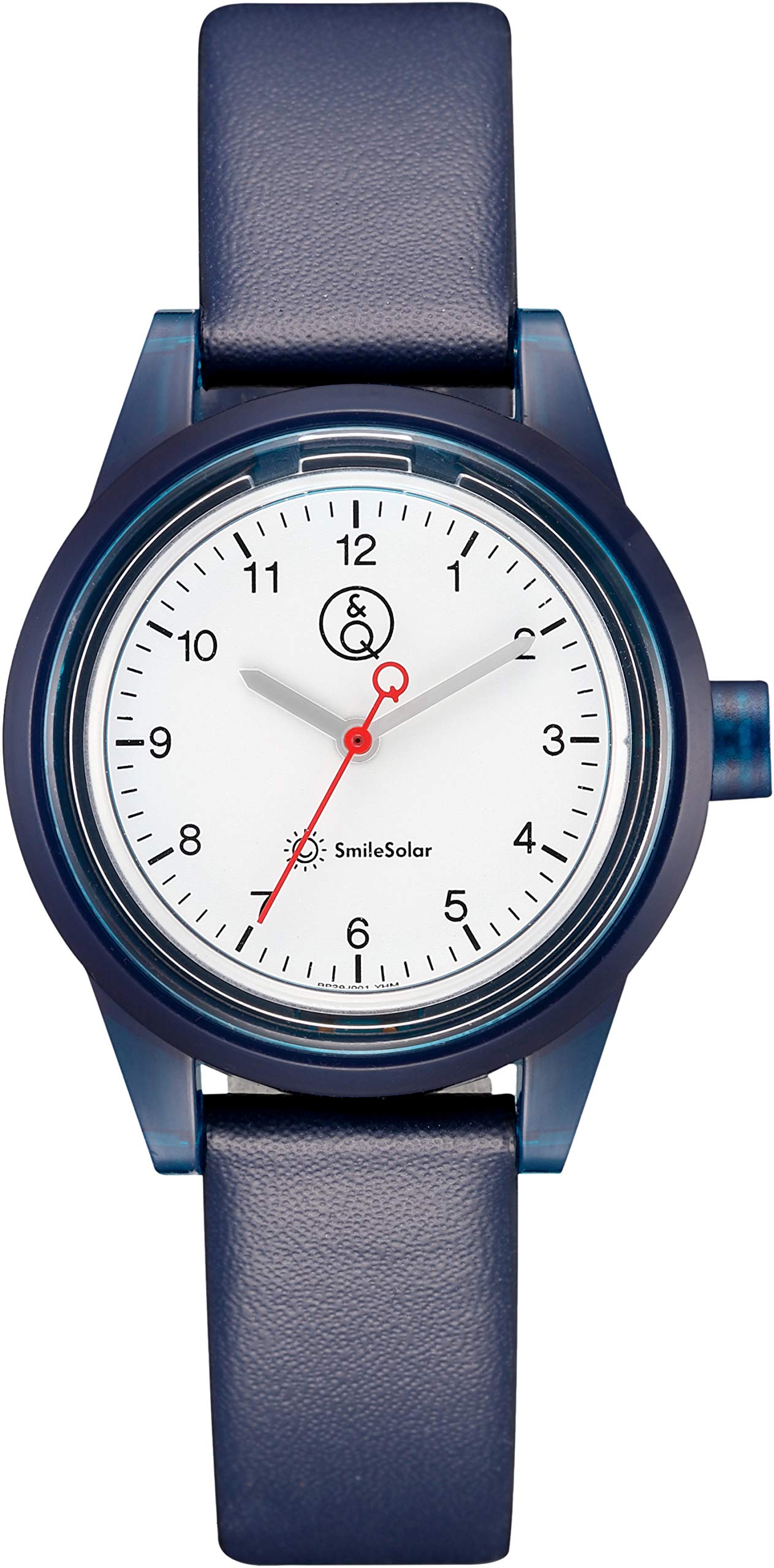 

[Citizen Q&Q] Часы Analog Smile Solar Link Coordination Водонепроницаемый кожаный ремешок RP29-001 Женские синие