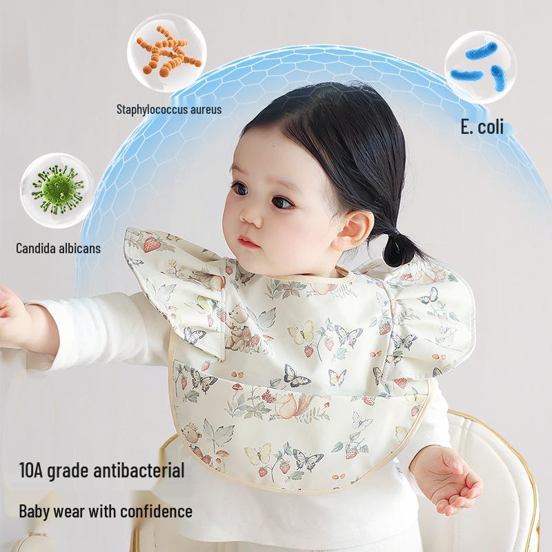 Waterproof Angel Lace Baby Bib – Stain-Resistant, Easy-Clean, Lightweight for Infants & Toddlers